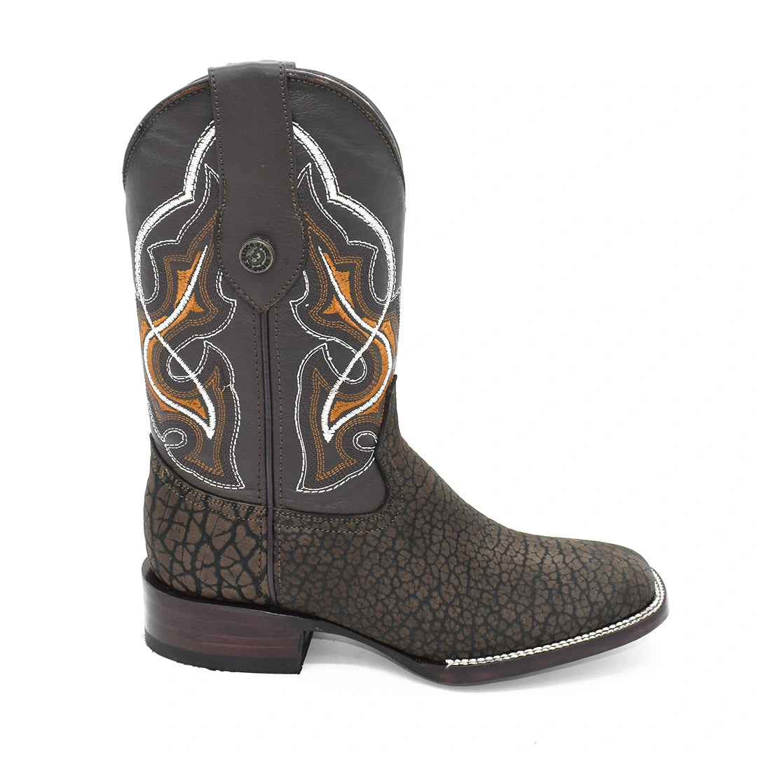 Bota Caballero Cuello de Toro Suela de Cuero Horma Bulldog